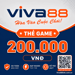 Thẻ Viva88 mệnh giá 200.000 VNĐ