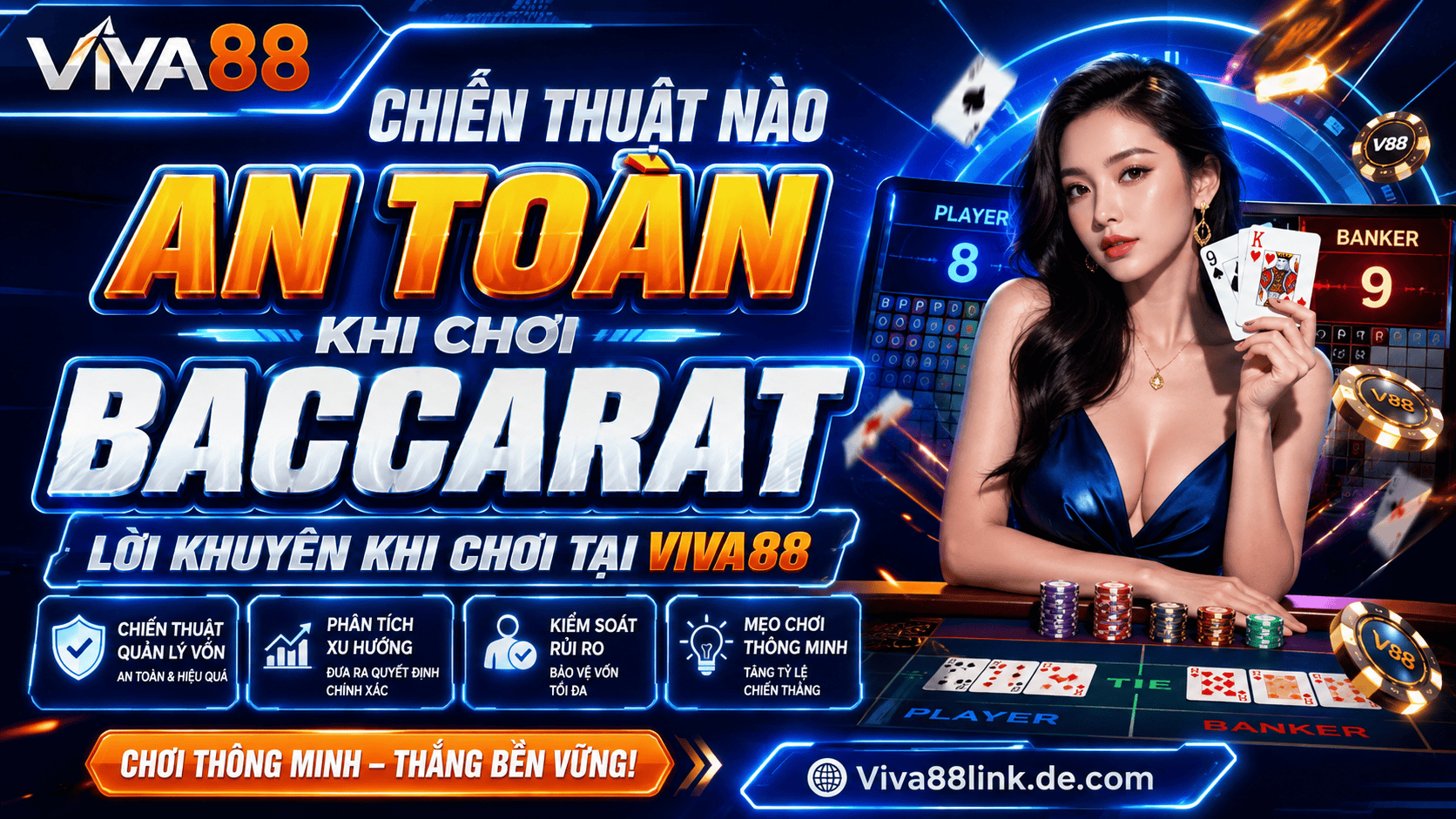 Chiến thuật nào an toàn khi chơi Baccarat - Lời khuyên khi chơi tại Viva88 Chiến thuật nào an toàn khi chơi Baccarat - Lời khuyên khi chơi tại Viva88
