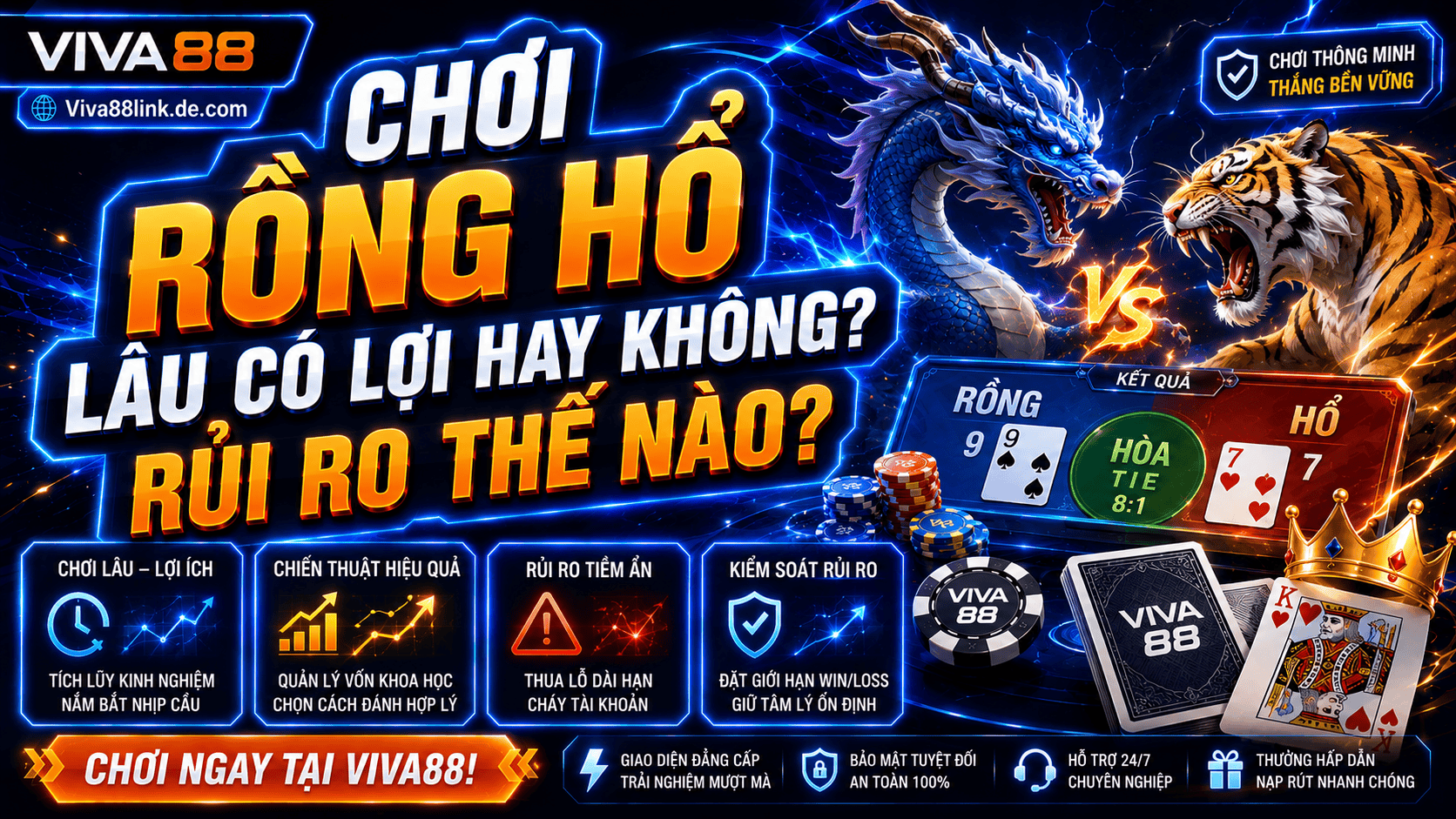 Chơi Rồng Hổ lâu có lợi hay không? Rủi ro thế nào? Chơi Rồng Hổ lâu có lợi hay không? Rủi ro thế nào?
