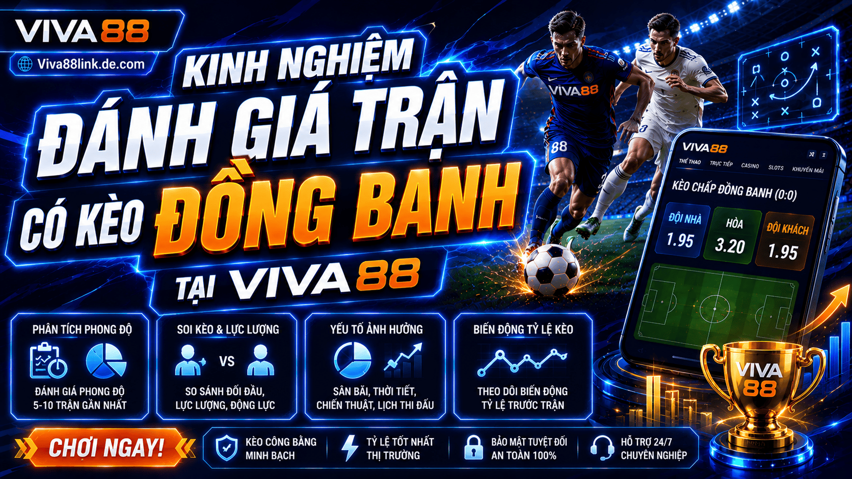 Kinh nghiệm đánh giá trận có kèo đồng banh tại Viva88 Kinh nghiệm đánh giá trận có kèo đồng banh tại Viva88