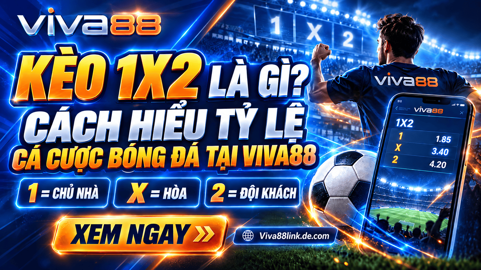 Kèo 1X2 là gì? Cách hiểu tỷ lệ cá cược bóng đá tại Viva88 Kèo 1X2 là gì? Cách hiểu tỷ lệ cá cược bóng đá tại Viva88