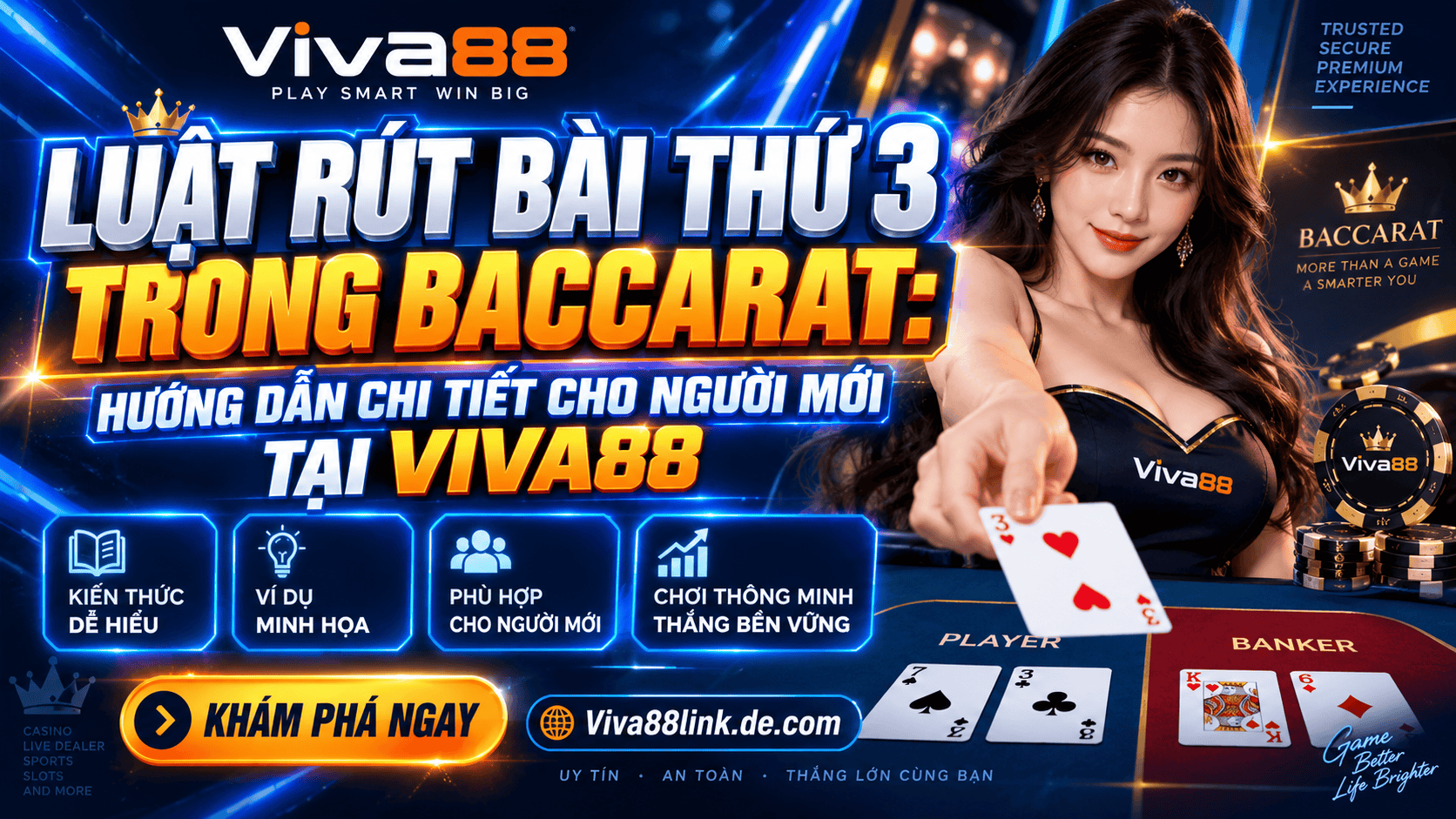 Luật rút bài thứ 3 trong Baccarat: Hướng dẫn chi tiết cho người mới tại Viva88 Luật rút bài thứ 3 trong Baccarat: Hướng dẫn chi tiết cho người mới tại Viva88